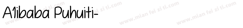 A1ibaba Puhuiti字体转换